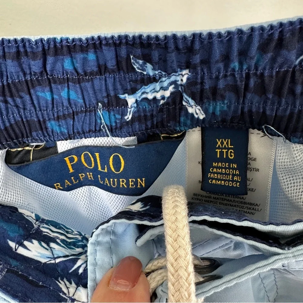 Polo Ralph Lauren Light Blue Swim Trunks SZ XXL